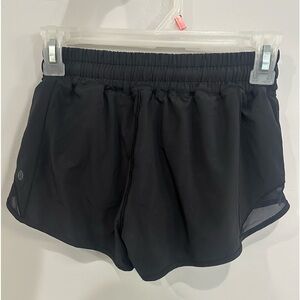 Lululemon Black Hotty Hot Shorts - Size 4